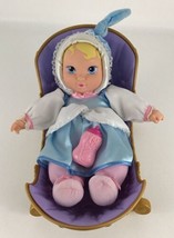Disney Store Princess Cinderella Baby 12” Plush Doll w/ Cradle Vintage - £46.47 GBP
