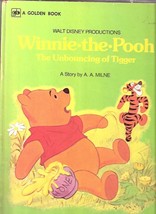 Walt Disney Winnie The Pooh The Unbouncing Of Tigger Big Golden 1977 2nd - £13.11 GBP