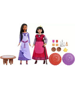 NEW Mattel Disney Wish Toys, Best Friends Tea Time Playset with Asha &amp; D... - $32.90