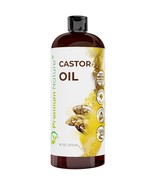 Pure Castor Oil Cold Pressed - Natural Skin Moisturizer, Face &amp; Body, Ey... - £18.46 GBP