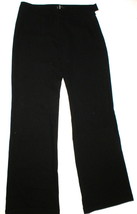 Womens Designer Italy Byblos Black Cuffed Trouser Pants 44 8 10 Genny Moda Tall  - £449.87 GBP