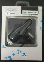 Xqisit In-Car Charging Cable for Apple iPhone 3G / 3GS / 4 Ipad 1M Cable Oem - £4.85 GBP