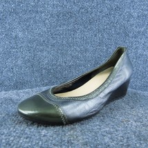 Cole Haan  Women Pump Heel Shoes Silver Leather Size 5.5 Medium - £23.84 GBP