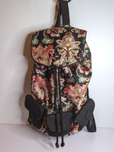 Ecote Urban Outfitters Backpack Y2K Paisley Bandana Tattoo Black Floral ... - £21.09 GBP