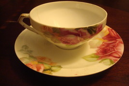 Thomas Bavaria tea cup and saucer decorated with roses ORIG [83C - $34.64