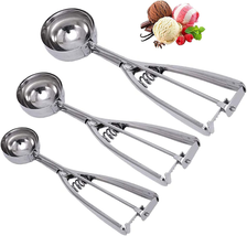 Cookie Scoop Set - Small/1 Tablespoon, Medium/2 Tablespoon, Large/3 Tabl... - $13.41