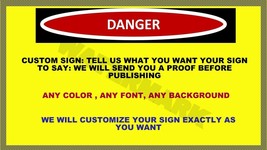 Custom Reg Security Safety Sign Authorized Work Home Business Photo All Sizes 21 - £3.83 GBP+