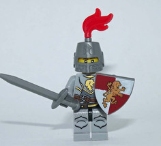 Building Toy Knight Lion Heraldry soldier Castle army crusades Minifigure US - £5.17 GBP