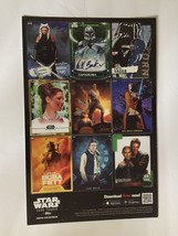 Topps Card Trader Star Wars 11&#39;&#39; x 17&#39;&#39; 9 Card Black Poster - $13.46