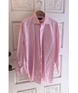 Faconnable Dress Shirt Mens Size 17R  Pink Designed in France Made In USA - £21.71 GBP