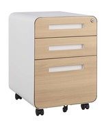 Mobile File Cabinet: 3 Drawer Under Desk Storage - $225.62 CAD
