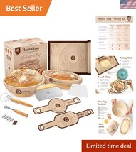 9" Round and 10" Oval Banneton Bread Proofing Baskets and Sourdough Brea... - $102.45