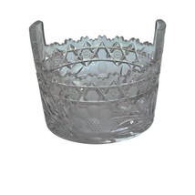 Vintage Cut Crystal Ice Bucket with Handles Elegant Centerpiece Serving ... - £18.74 GBP