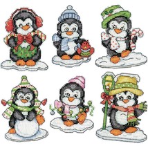 DIY Design Works Penguins on Ice Christmas Plastic Canvas Ornament Kit 2286 - $27.95