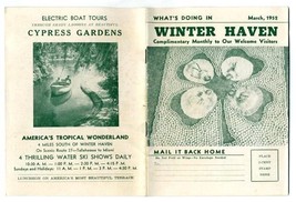 What&#39;s Doing in Winter Haven Florida Visitors Booklet March 1952 - £17.01 GBP