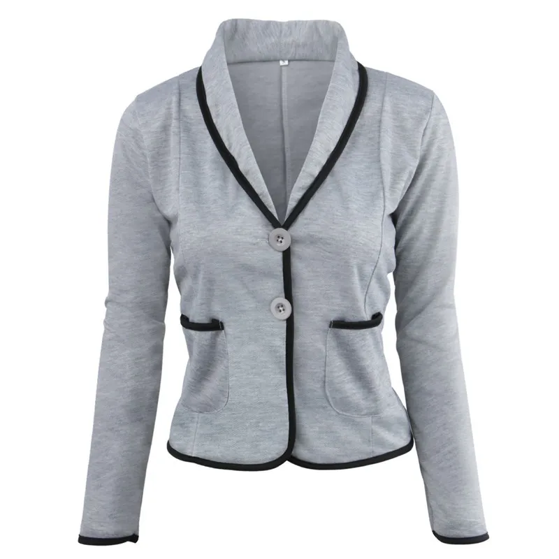 Autumn Women Short Blazer Suit Winter Casual Multi Solid Color Wild Slim Mujer O - £125.40 GBP