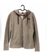 THE NORTH FACE Women&#39;s M Medium Full Zip Hooded Jacket Light Grey and Pu... - $664.20 MXN