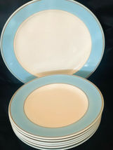 7 Piece Homer Laughlin 1-12&quot; Plate Platter and 6-10&quot; Plates - $45.76