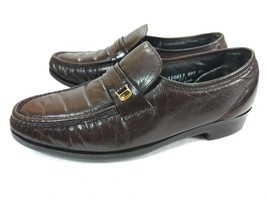 FLORSHEIM RIVA Comfortech Mens Burgundy Moc Toe Slip On Loafers Shoes 6.5 Medium - £23.64 GBP