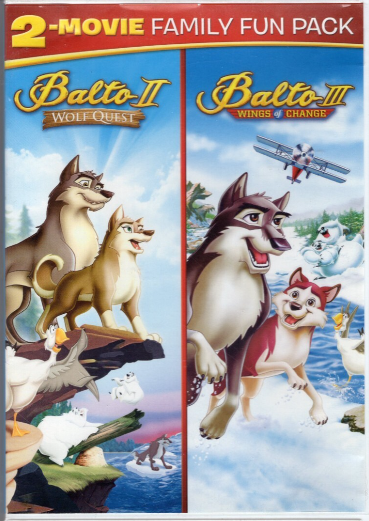 Balto 2 / Balto 3 - DVD - VERY GOOD 2 Movie Fun Pack - $7.98