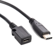 1 Ft USB Type C ( USB 3.1 ) Male to Micro B 5-pin Female Adapter Cable Cord - £12.57 GBP