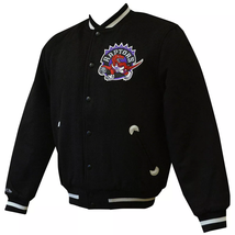 Mitchell &amp; Ness Men Toronto Raptors Varsity Sheep Wool Letterman Vintage... - £80.28 GBP