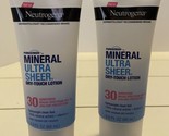 2 Neutrogena Pure Screen + Mineral Ultra Sheer Dry Touch Lotion SPF 30 3... - £9.24 GBP