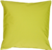 Caravan Cotton Lime Green 20x20 Throw Pillow, Complete with Pillow Insert - £25.29 GBP
