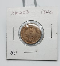 MEXICO  COIN 5 Cent 1940  Km#423  ~ AU - $92.08 MXN