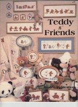 Teddy n Friends Cross Stitch Pattern Booklet Dale Burdett Teddy Bear - $6.89