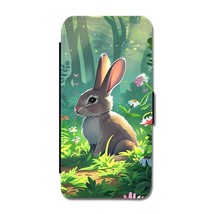 Kids Cartoon Bunny iPhone 13 Mini Flip Wallet Case - £15.64 GBP