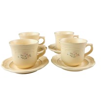 Pfaltzgraff Remembrance Coffee Cup Saucer 4 sets Discontinued Farmhouse ... - $28.64