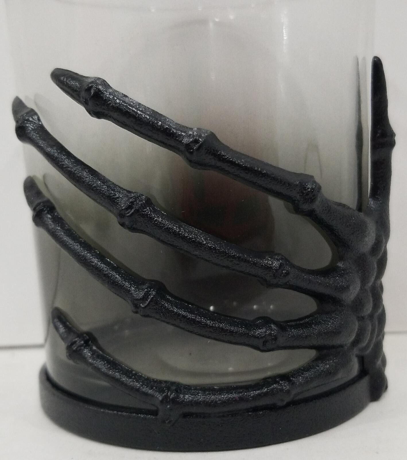 Way to Celebrate Skeleton Whiskey Glassware, Smoked Ombre Glass Black 10 fl oz. Item image 2