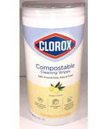 Clorox 75 Ct Compostable Cleaning Wipes Simply Lemon-NEW-SHIPS SAME BUSI... - $13.38 CAD