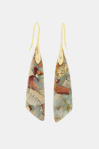 Handmade Natural Stone Dangle Earrings - £11.04 GBP