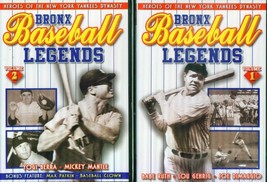 Bronx Baseball Legends V. 1- 2: Ruth- Gehrig- DiMaggio- Mantle- Berra New 2 Dvd - £25.17 GBP