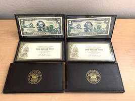 2003 Series A $2 Bill America&#39;s 50 States FLORIDA Set of 4 in Wallets w/COA - £23.65 GBP