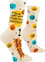 Blue Q Women&#39;s Funny Crew Socks Your very own Cheering Section (Women si... - £10.71 GBP