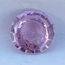 CERTIFIED Natural 1.08 Cts Pink Sapphire Round Cut Loose Gemstone for Jewelry - £471.36 GBP