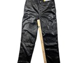 Joie Limited Edition Women&#39;s Faux Leather Straight Leg Pant Black size 8... - $18.80