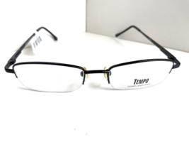 New Tempo CTR 8001 50-17-135 Black Semi-Rimless Mens Women&#39;s Eyeglasses ... - $29.99