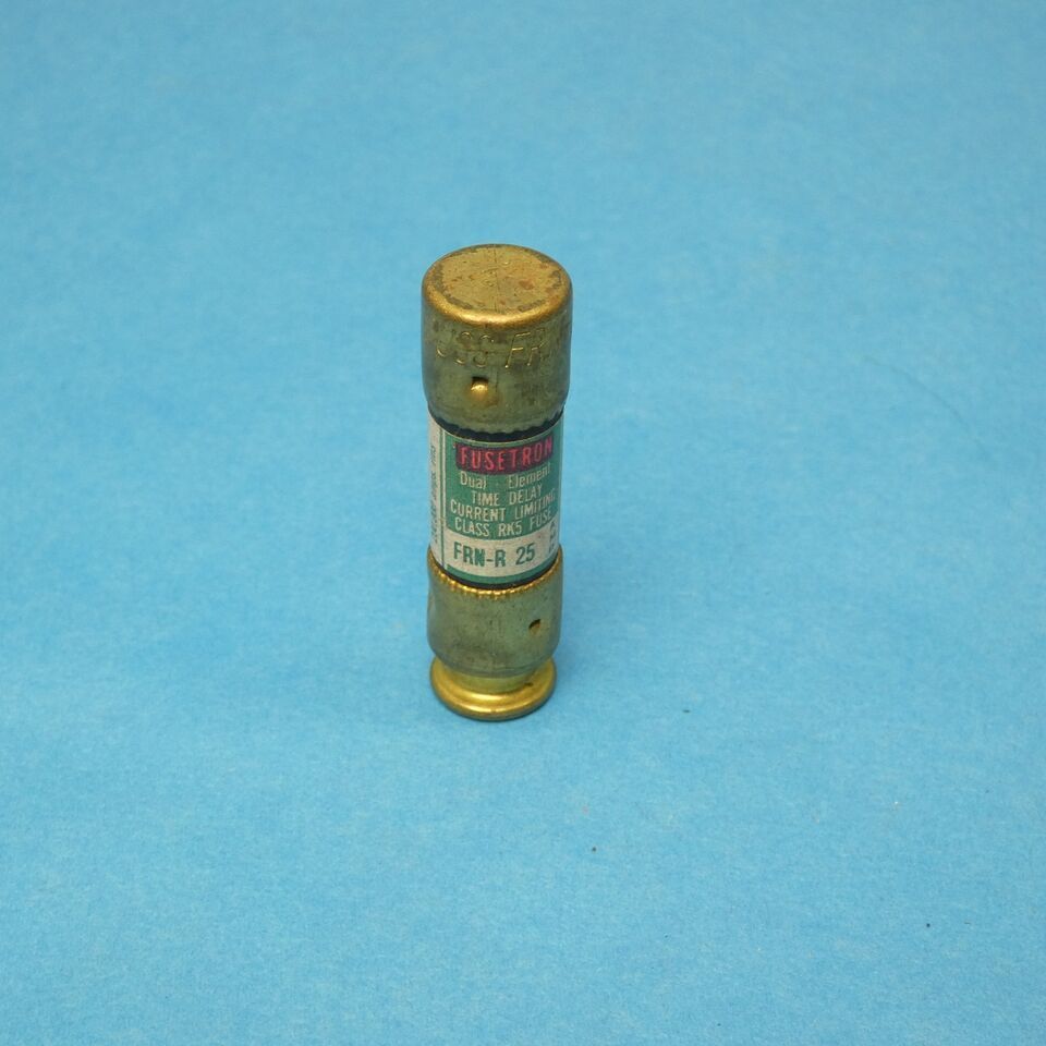 Bussmann FRN-R-25 Time-delay Fuse Class RK5 25 Amps 250 VAC/125 VDC Tested - $1.49