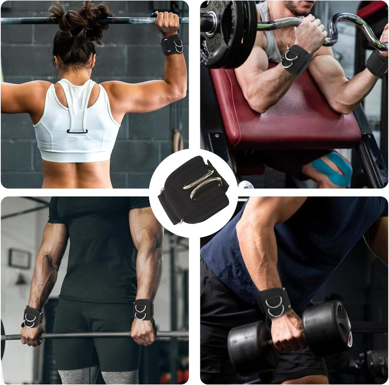 Weight Lifting Straps,Lifting Wrist Straps,Weight Straps,With D-Rings,Wrist Wrap Item image 7