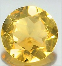 Citrine Gem Round Cut 3mm Yellow Genuine Gemstone Natural Loose Faceted 1/3 Ct - £3.13 GBP