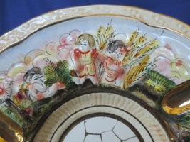 Vtg Capodimonte Ceramic Cherub Ashtray Italy Porcelain Trinket Dish - £19.57 GBP