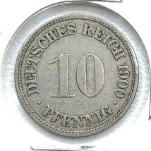 1900 F German Empire 10 Pfennig Coin - $8.90