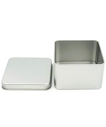 Fujiyuan 2 Pcs Square 56mm Tinplate Iron Tin Storage Case Container Boxe... - $12.04 CAD