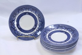 Churchill Willow Blue England  Saucers  Lot of 8 - $19.59