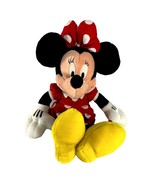 Walt Disney World Minnie Mouse Plush 21&quot; Red White Polka Dot Dress Bow - £11.68 GBP