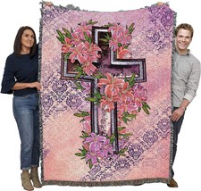 Pure Country Weavers Cross And Stargazer Blanket - Sympathy Bereavement Gift - £62.58 GBP